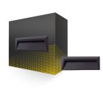 Bright Choice Wandleuchte Chester PC Anthrazit 2W 100lm - 840 Kaltweiß 