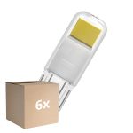 Mehrfachpackung 6x Osram LED Kapsel G9 Klar 1.8W 200lm - 827 Extra Warmweiß | Ersatz Für 20W