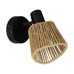 Eglo Wandleuchte Keelby Stahl Schwarz | IP20 - Geeignet für 1x E14